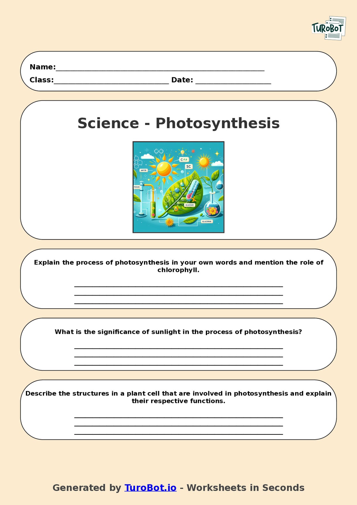 Science - Year 7 - Photosynthesis Explained