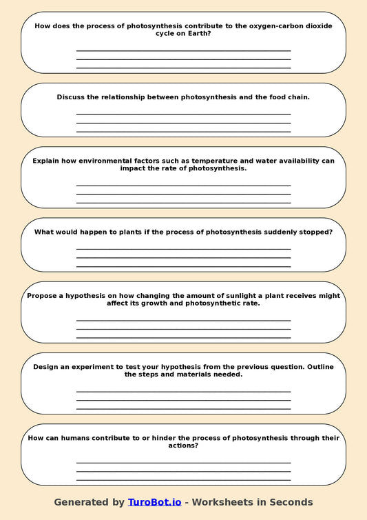 Science - Year 7 - Photosynthesis Explained
