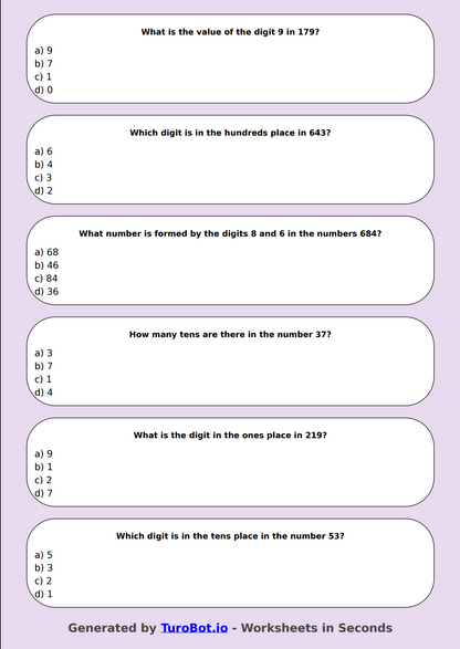 Math - Place Value Puzzles - Year 3 - Place Value Puzzle Time
