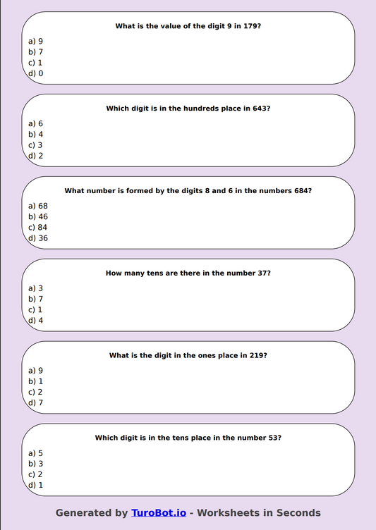 Math - Place Value Puzzles - Year 3 - Place Value Puzzle Time