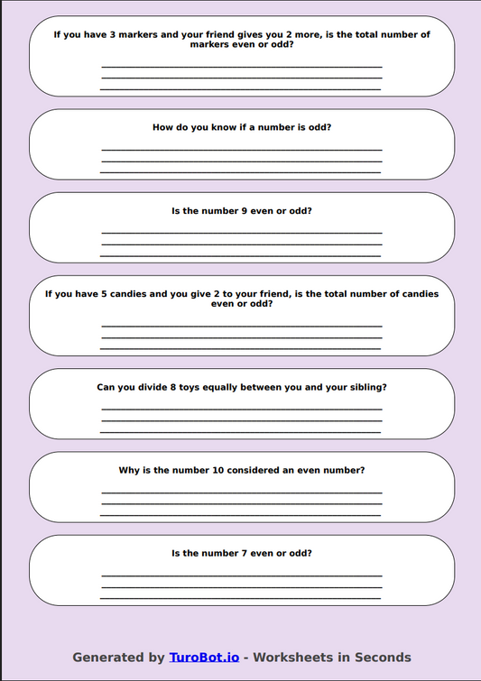 Math - Even and Odd Numbers - Year 3 - Even or Odd Worksheet 1