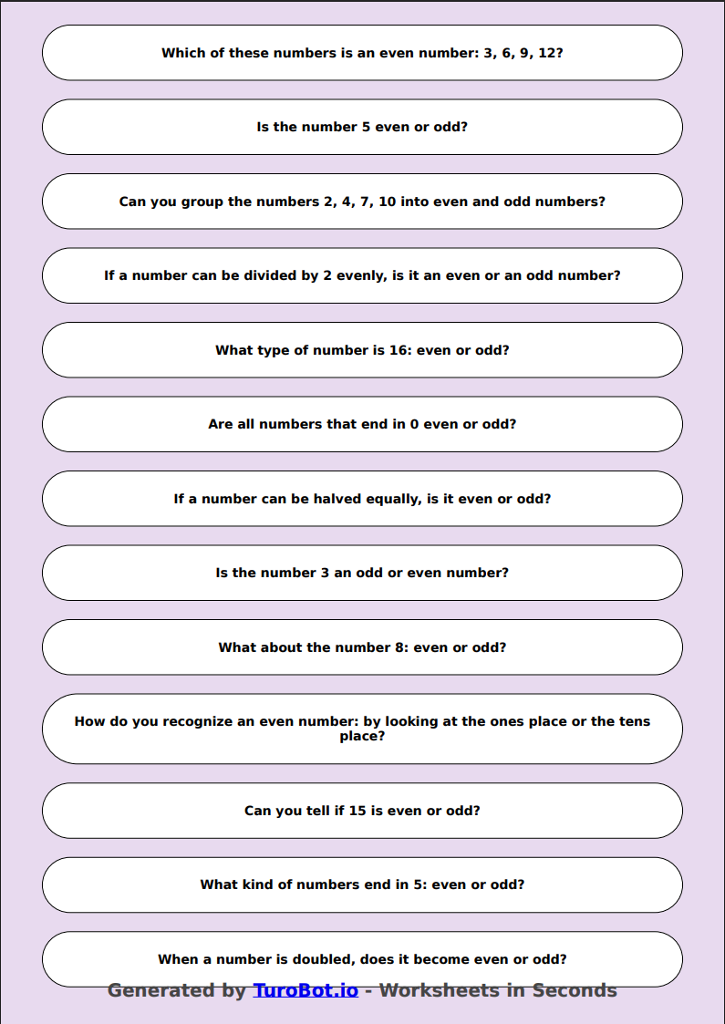 Math - Even and Odd Number Sort - Year 3 - Sort the Numbers - Even or Odd