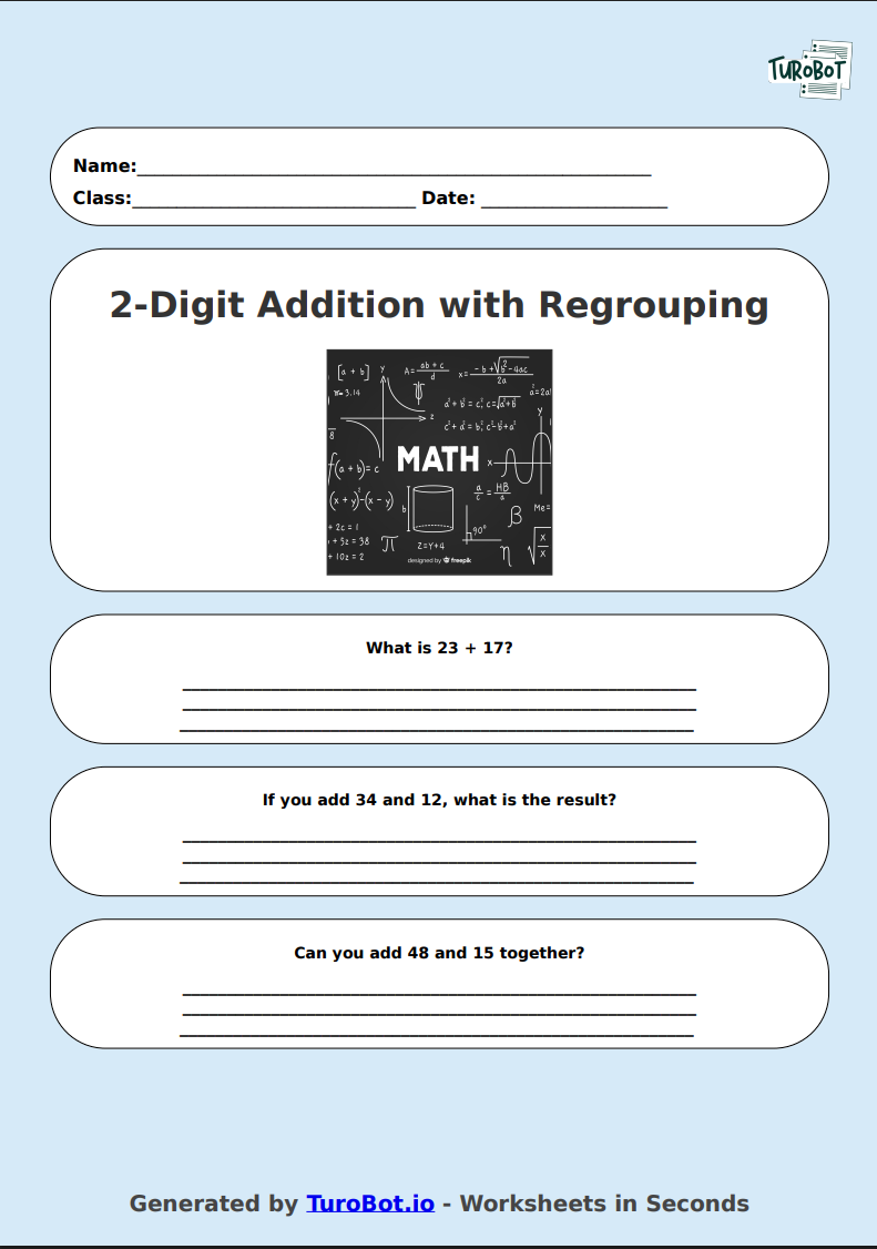 Math - 2-Digit Subtraction with Regrouping - Year 3 - Subtract 2-Digit Numbers
