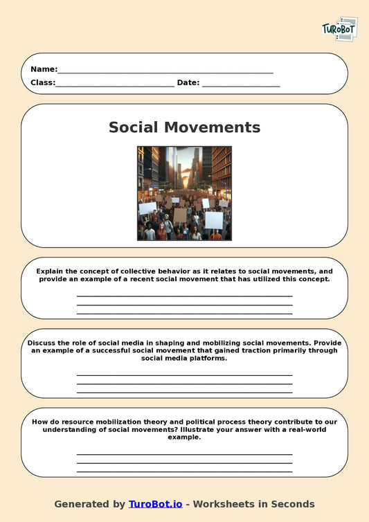 Sociology - Year 9 - Social Movements