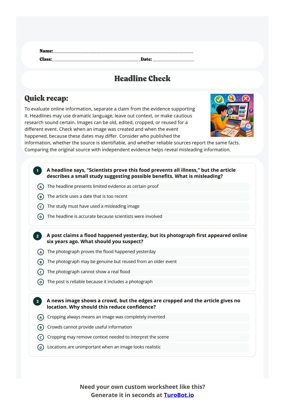 Headline Check preview
