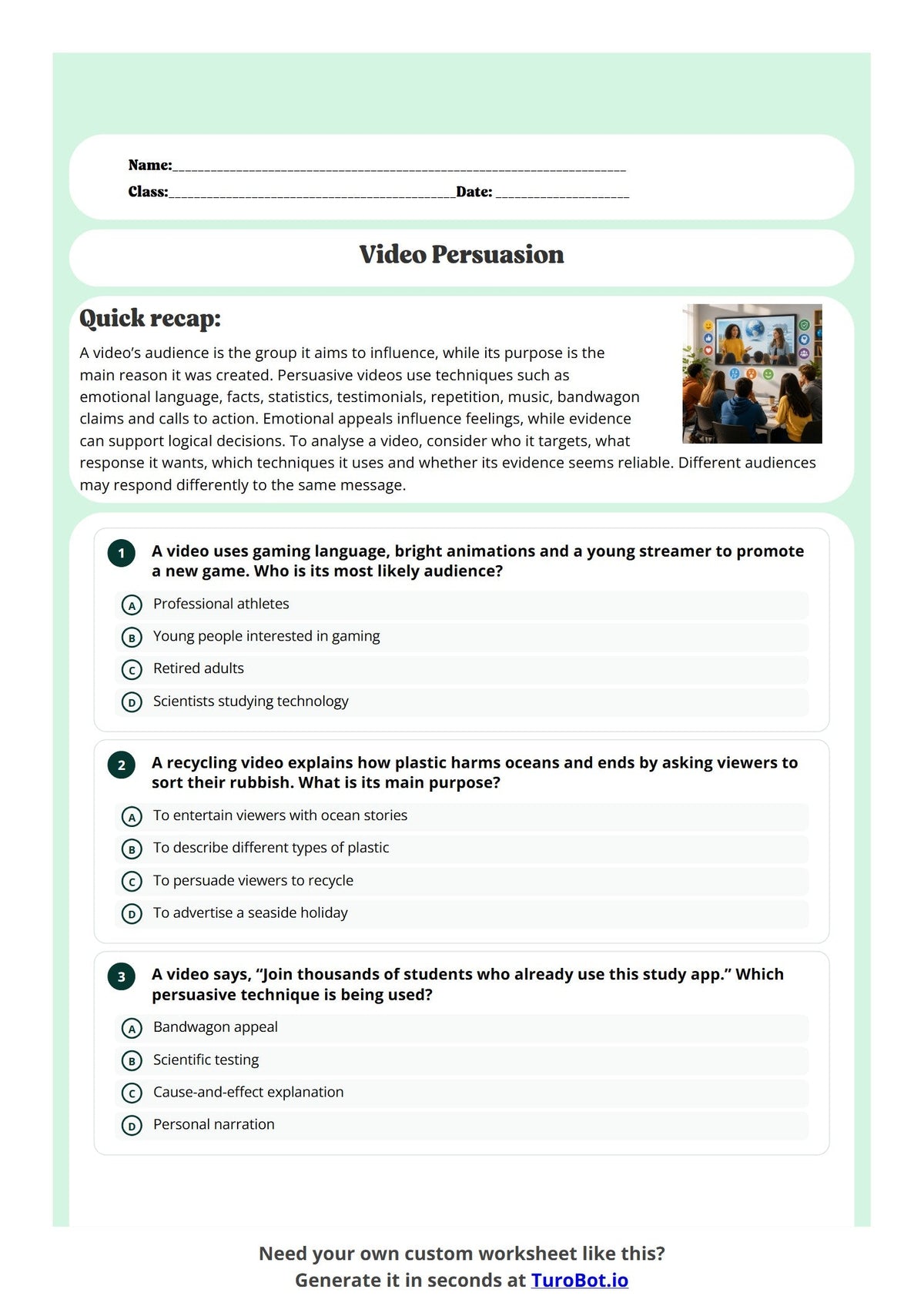 Video Persuasion preview