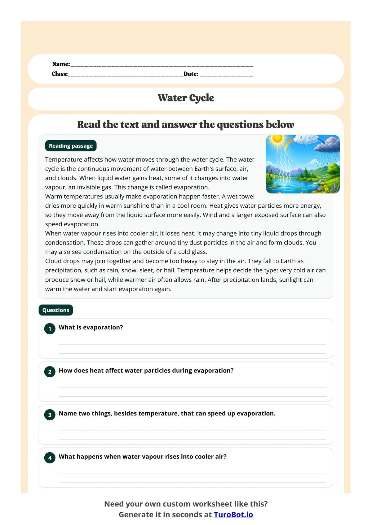 How Temperature Affects Water Cycle preview