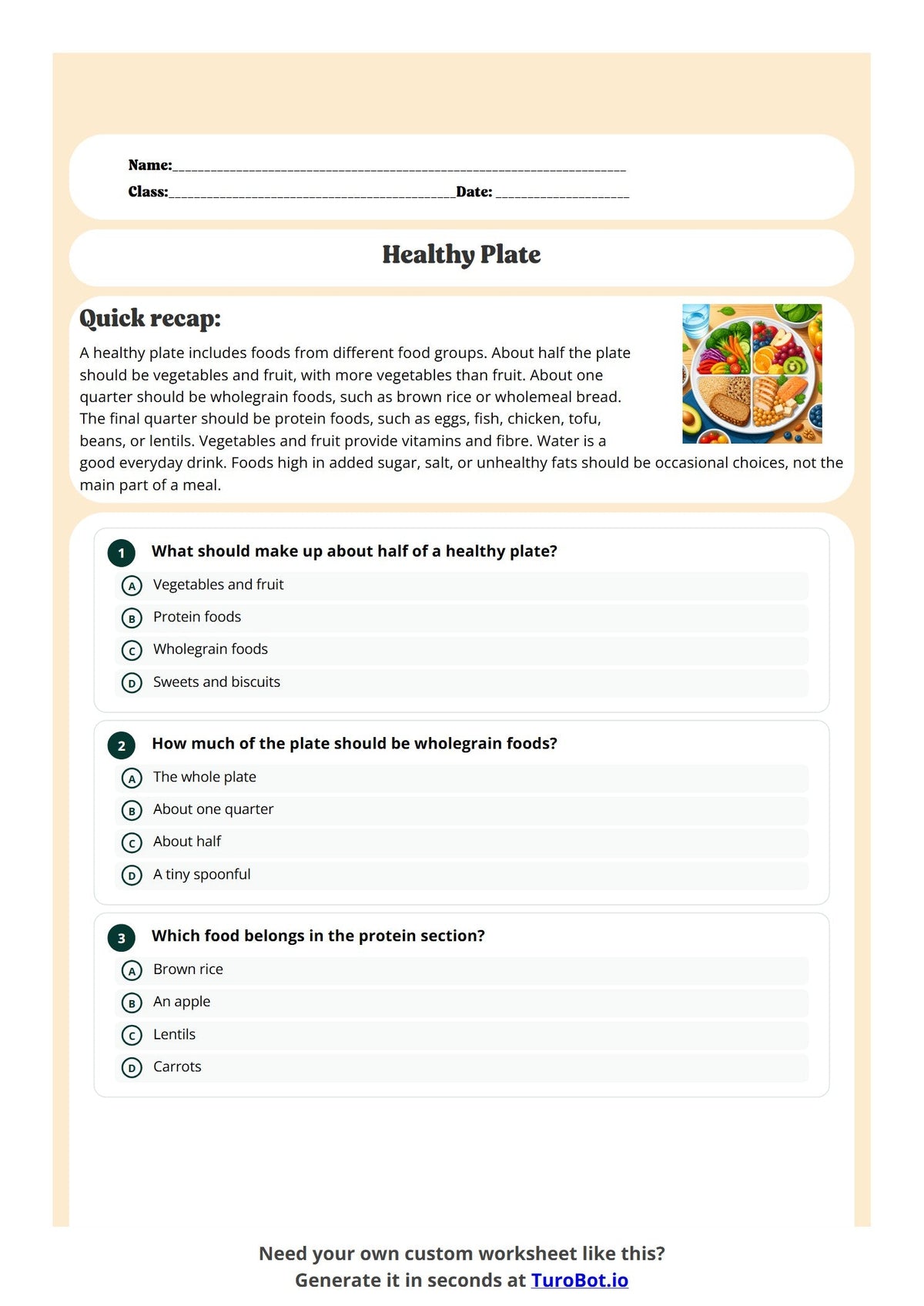 Healthy Plate preview