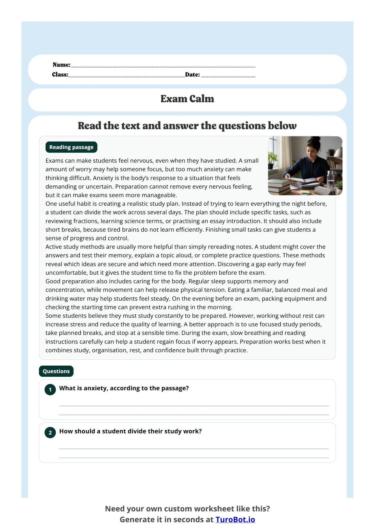 Exam Calm preview