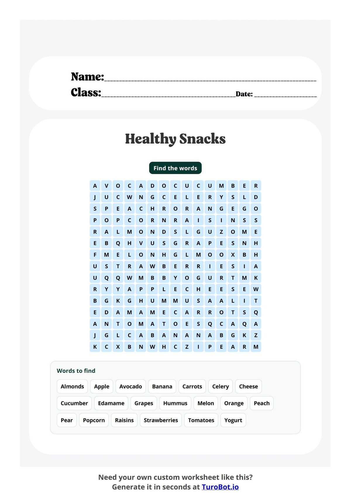 Healthy Snacks preview
