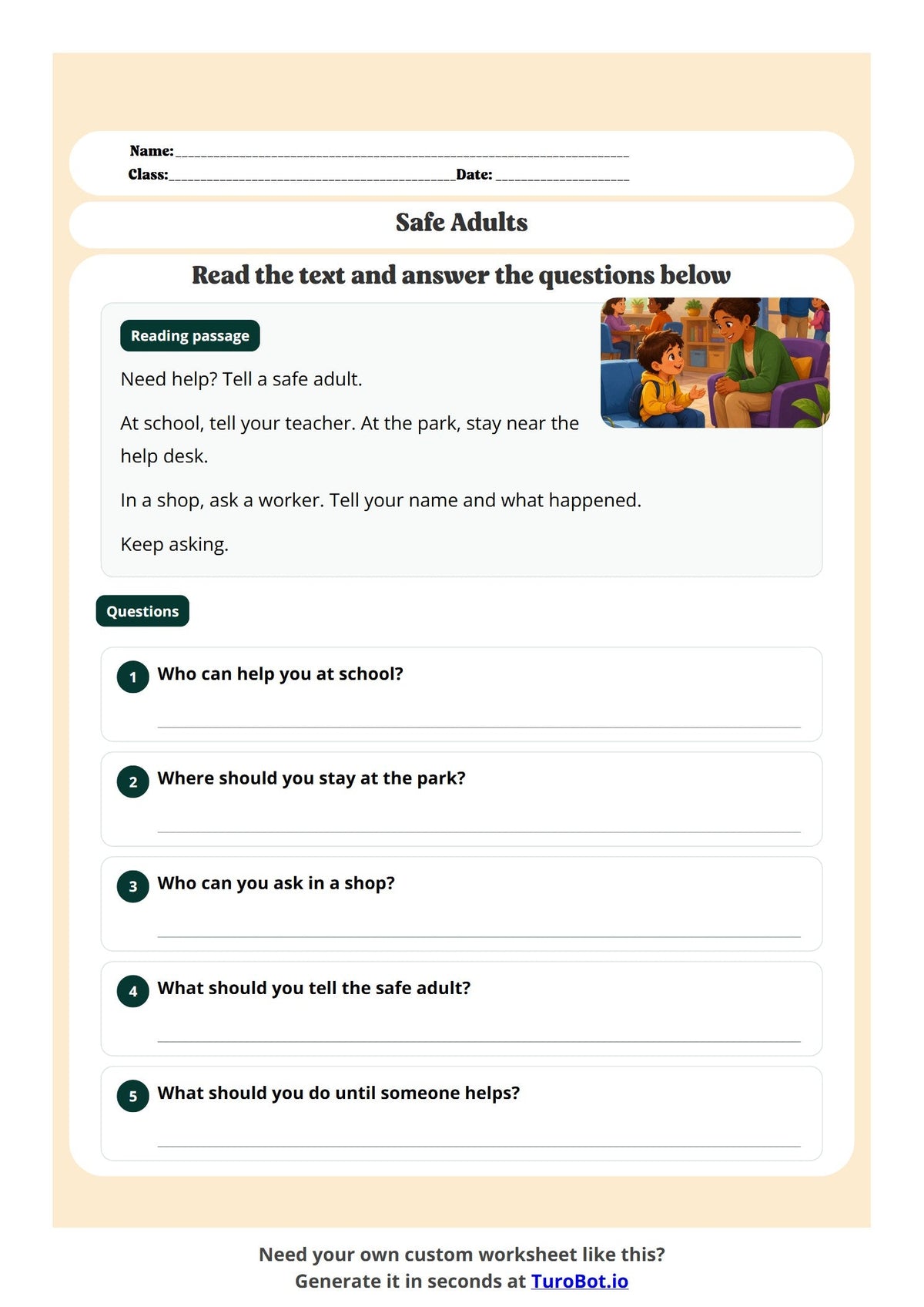 Finding Help from Safe Adults preview
