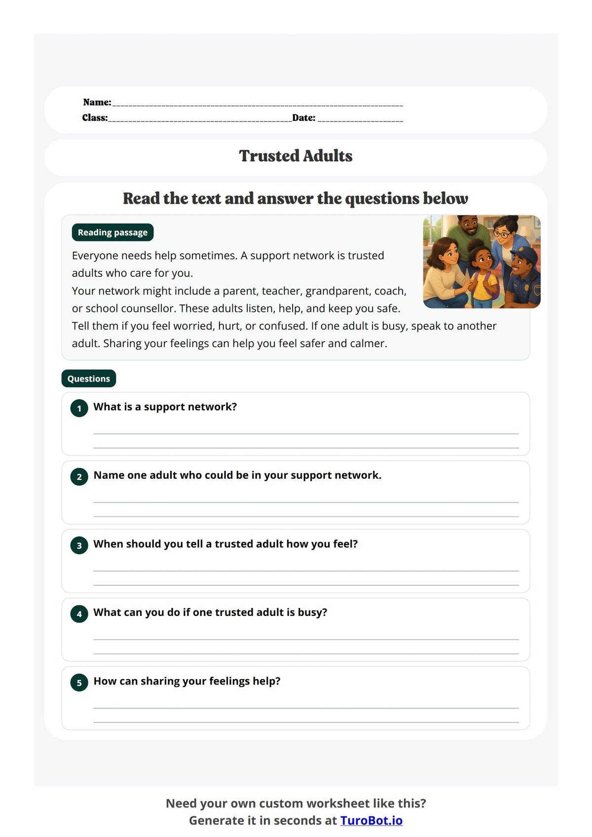 Support Network of Trusted Adults preview