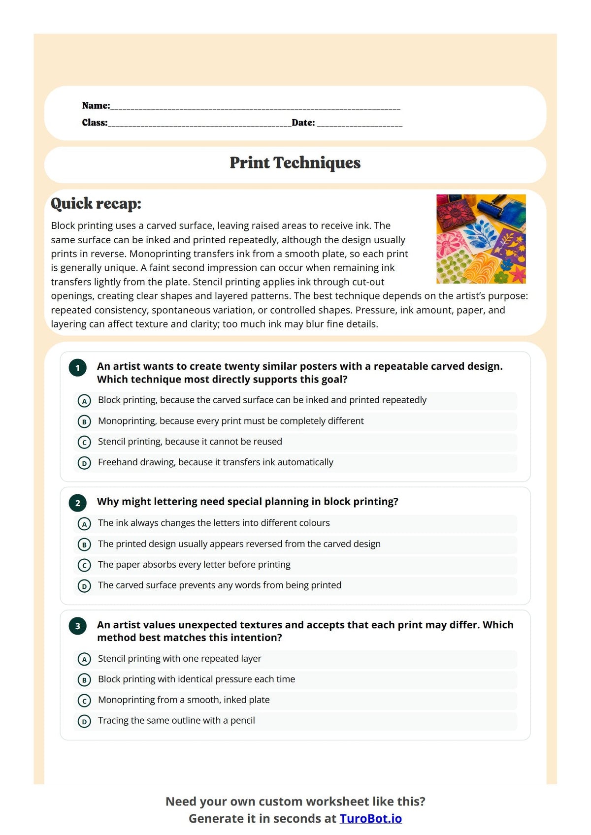 Print Techniques preview