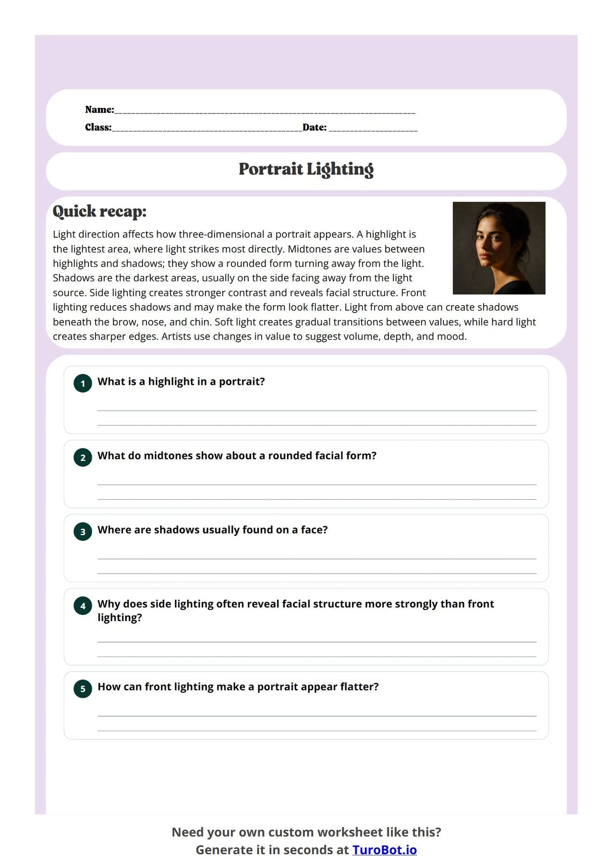 Portrait Lighting preview
