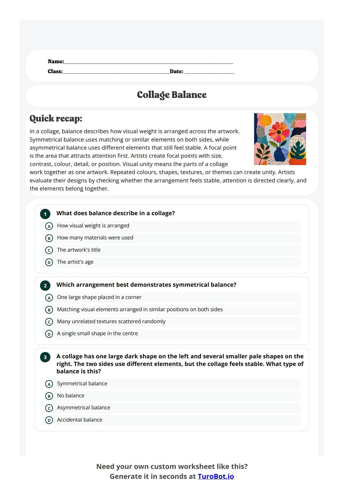 Collage Balance preview