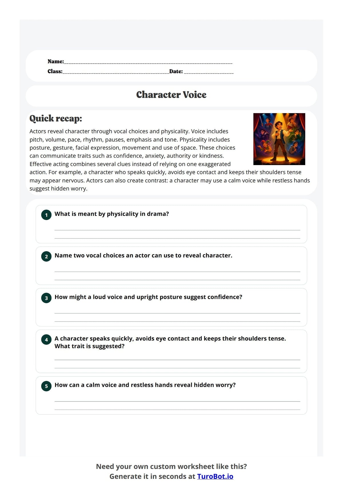 Character Voice preview